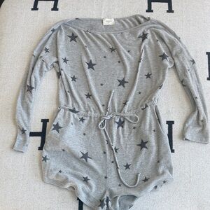 Everly Gray Starry romper small